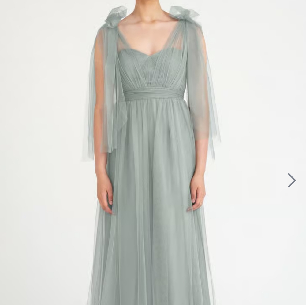 Jenny Yoo Sage Green Maxi Dress